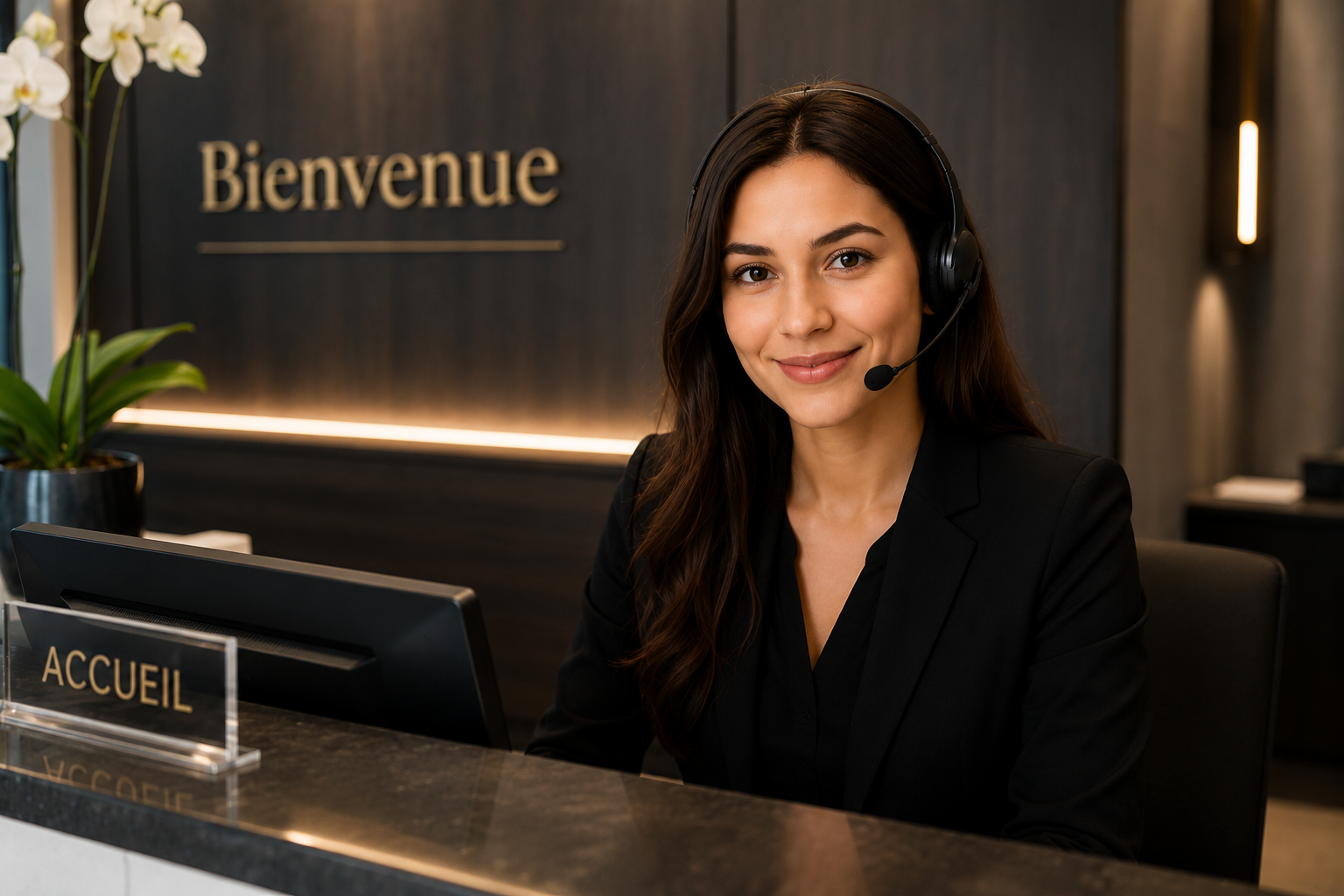 Réceptionniste IA pour entreprise suisse